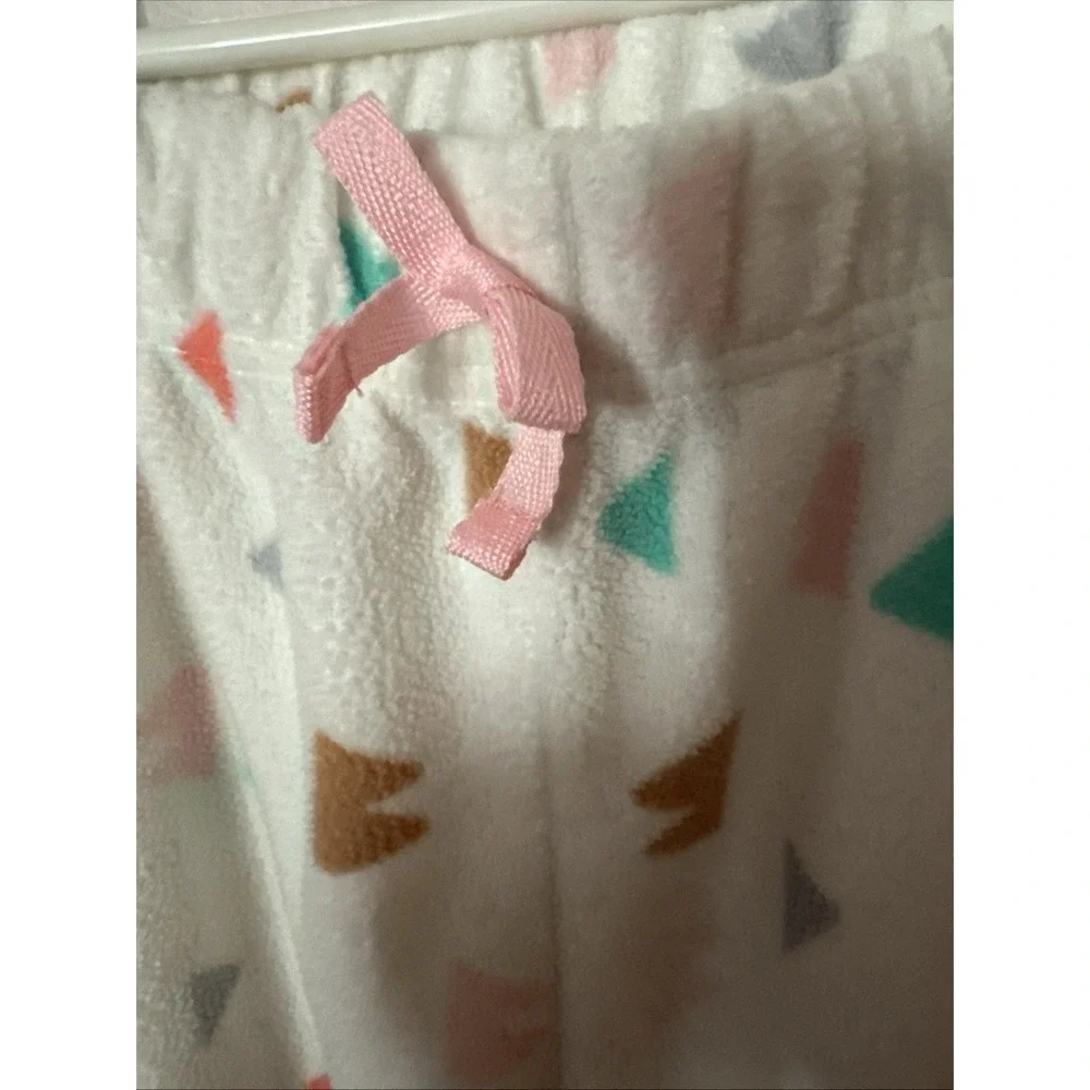 Eddie Bauer Kids Fleece‎ Pajamas Pants L (14/16) Triangles Design FlameResistant